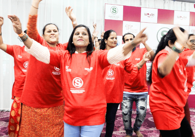 Team participating in a CSR or volunteering activity.